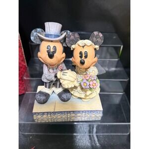 Disney Traditions Jim Shore Wedding Mickey Minnie Mouse Congratulations Figurine